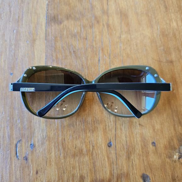 Paul Frank Sunglasses 114 BURG/SEA Brown Green Square Frames with Brown Lenses - Picture 7 of 11